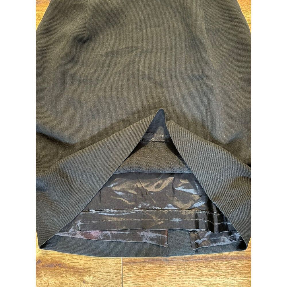 Garfield & Marks Vintage Pencil Skirt Women Small Black Back Vent Lined Capsule - Picture 2 of 4